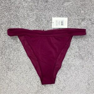 Andie The Caicos Bottom Womens Medium Purple High Waisted Hi Cut Swim AB367-PLUM